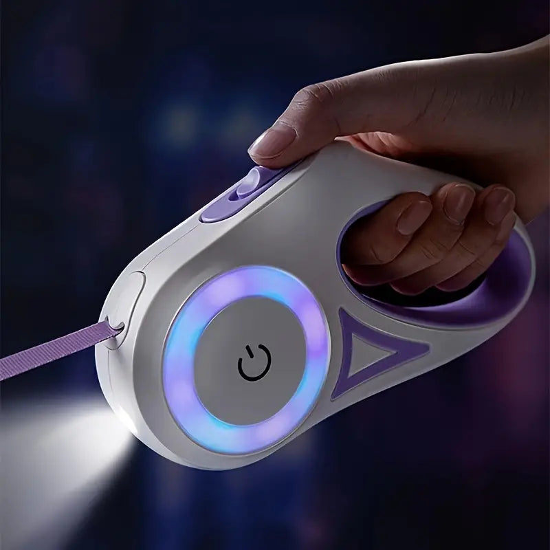 GlowGuard Illuminating Dog Leash with Flashlight Bowlift