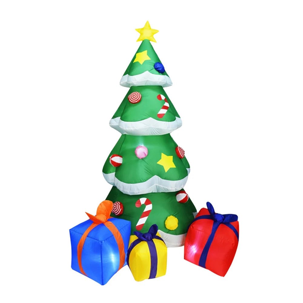 BowLift | Glowing LED Inflatable Christmas Tree & Elf – Festive Outdoor Ornament for Magical Parties & New Year Cheer