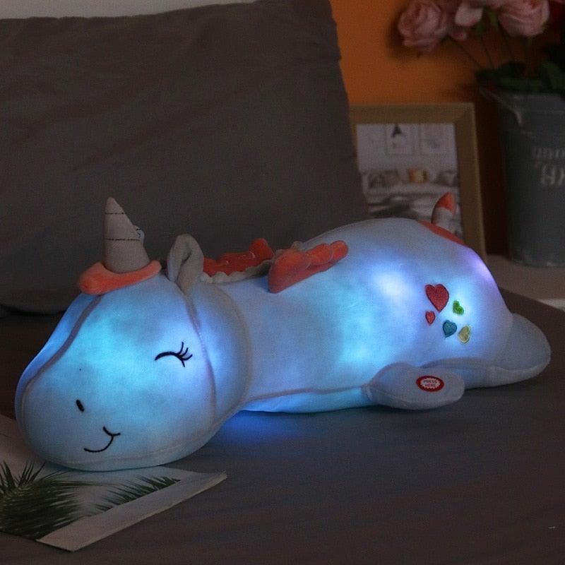 BowLift | Glowing Light Unicorn – Soft Plush Night Companion Toy for Kids