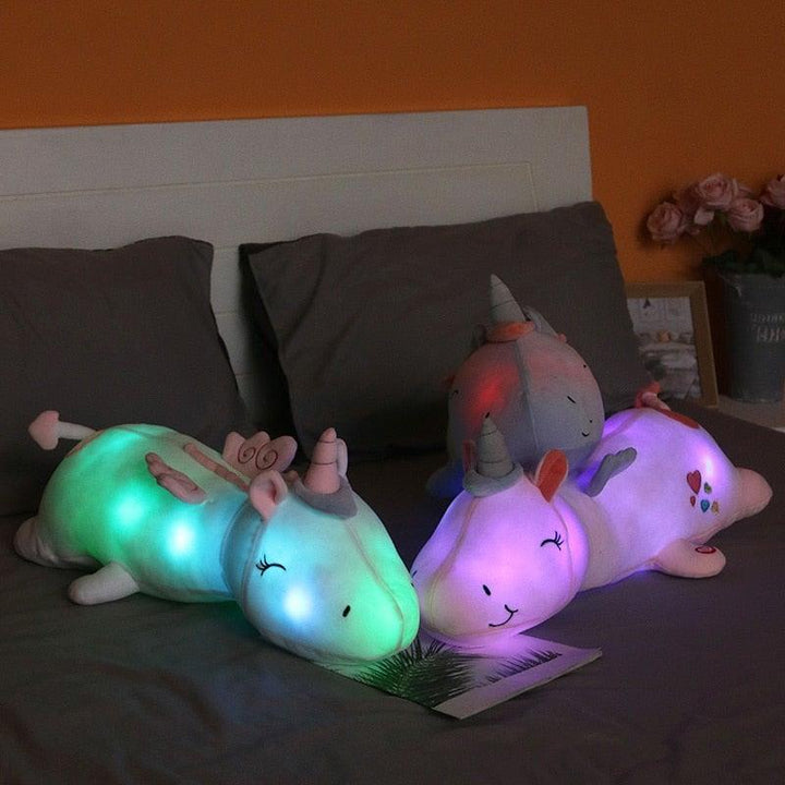 BowLift | Lunacorn Glowing Unicorn | Cuddly Plush Friend | Rainbow LEDs | Perfect Gift for Children