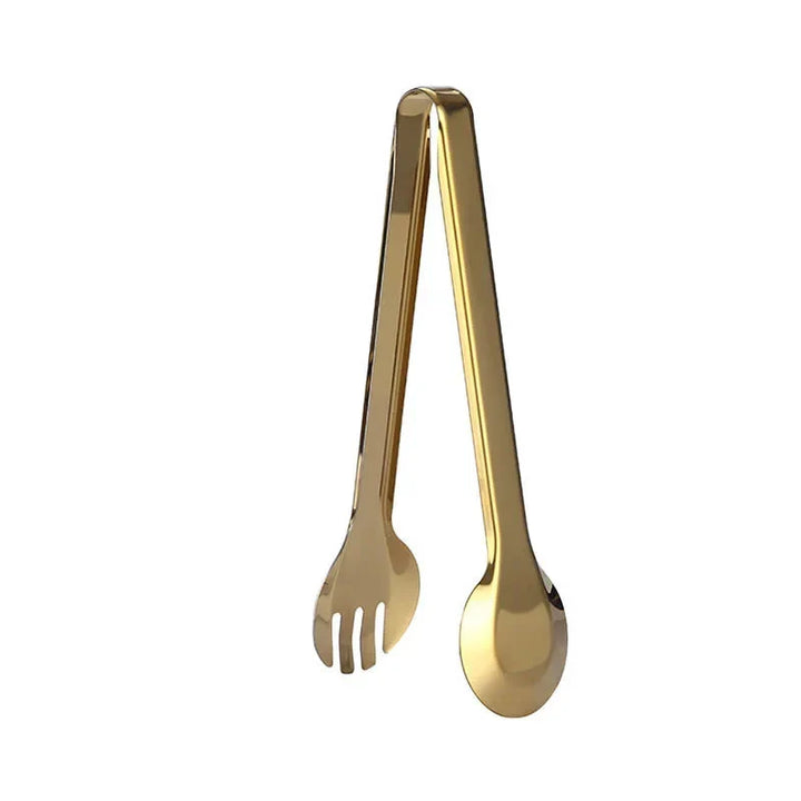 Golden Stainless Steel Food Tongs Kitchen Tools Serving Tong | Bowlift