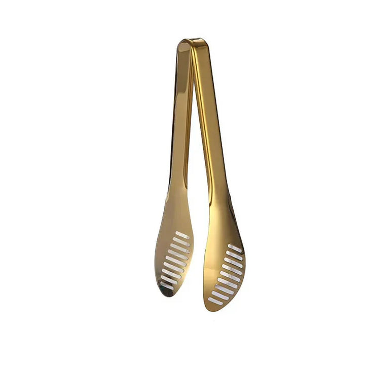 Golden Stainless Steel Food Tongs Kitchen Tools Serving Tong | Bowlift