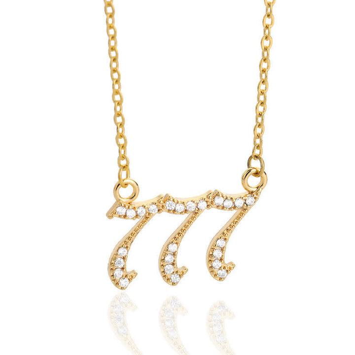 BowLift | Zirconia English Numbers Necklace – Seraphina