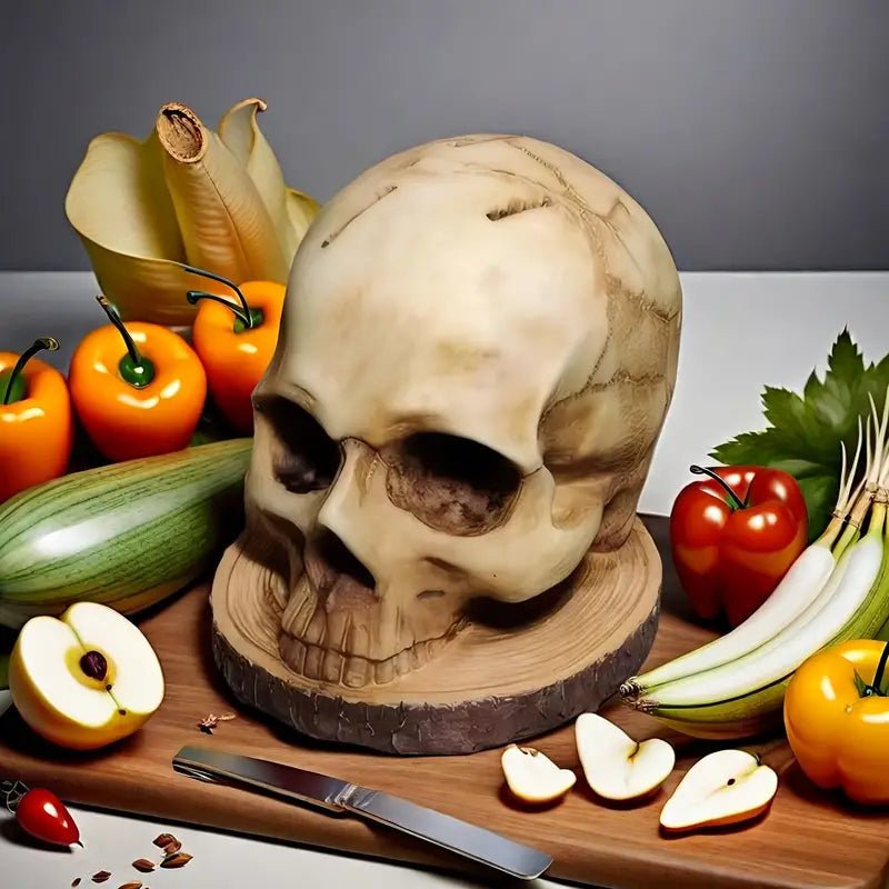 BowLift | Gothic Skull – Handmade Knife Holder for Dark Kitchen Aesthetics