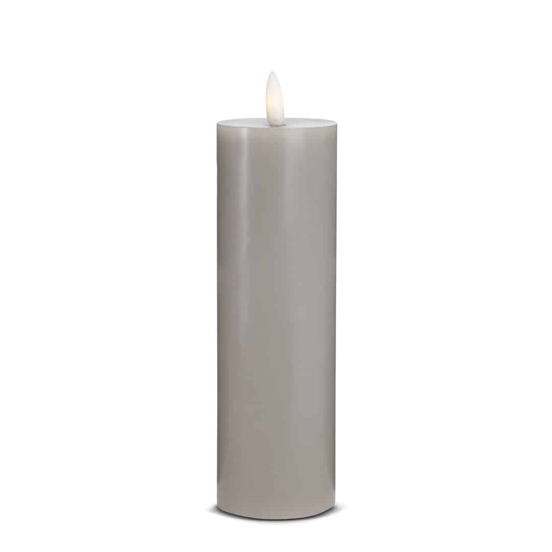 LED Candle (1 piece) with realistic 3D flame 5 x 20 cm | Bowlift
