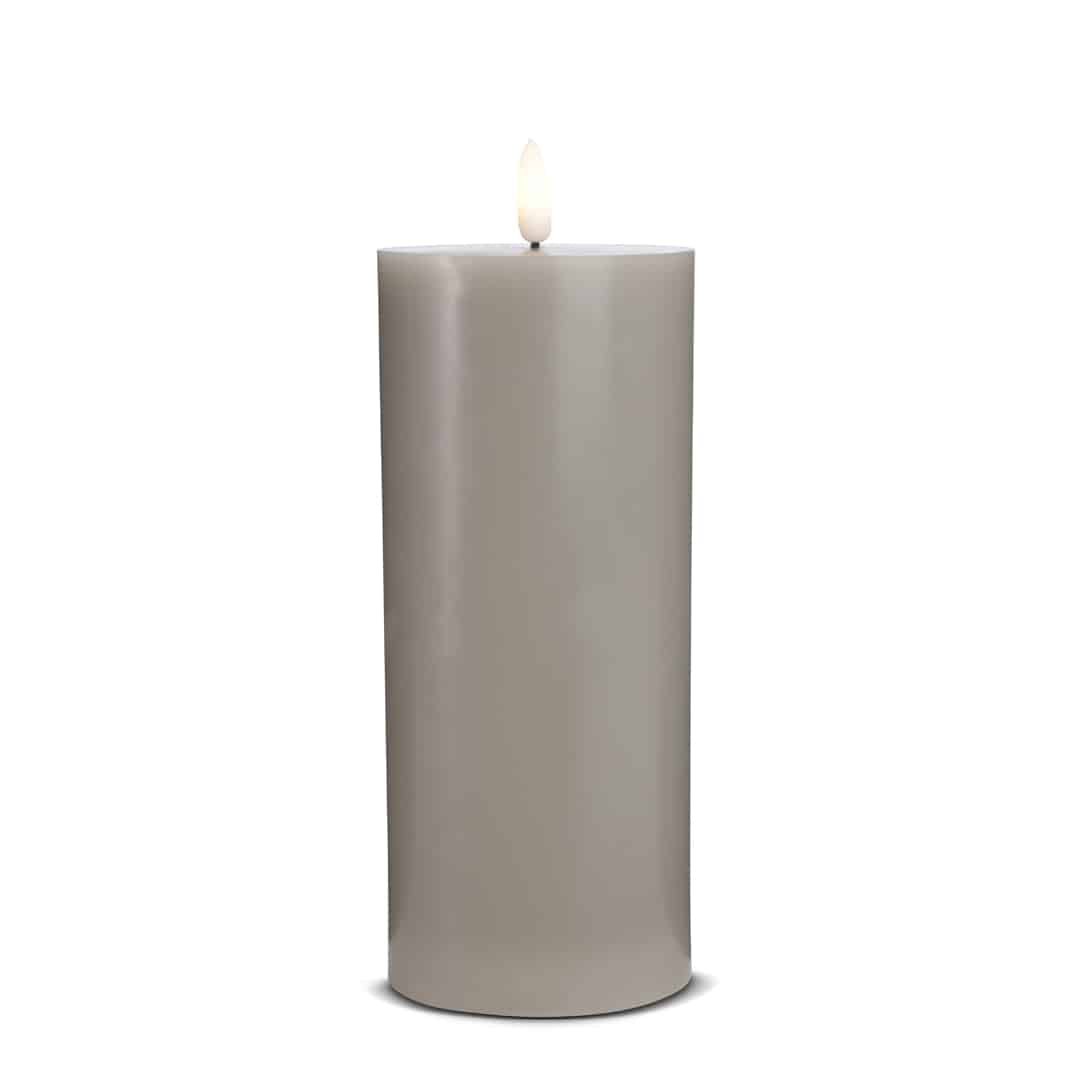LED Candle (1 piece) with realistic 3D flame 7.5 x 20 cm | Bowlift