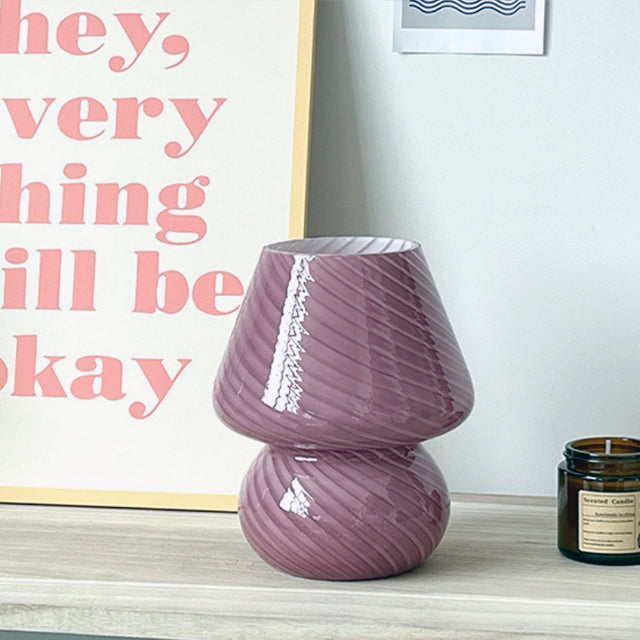 BowLift | LED Desk Lamp in Mushroom Shape made of Glass