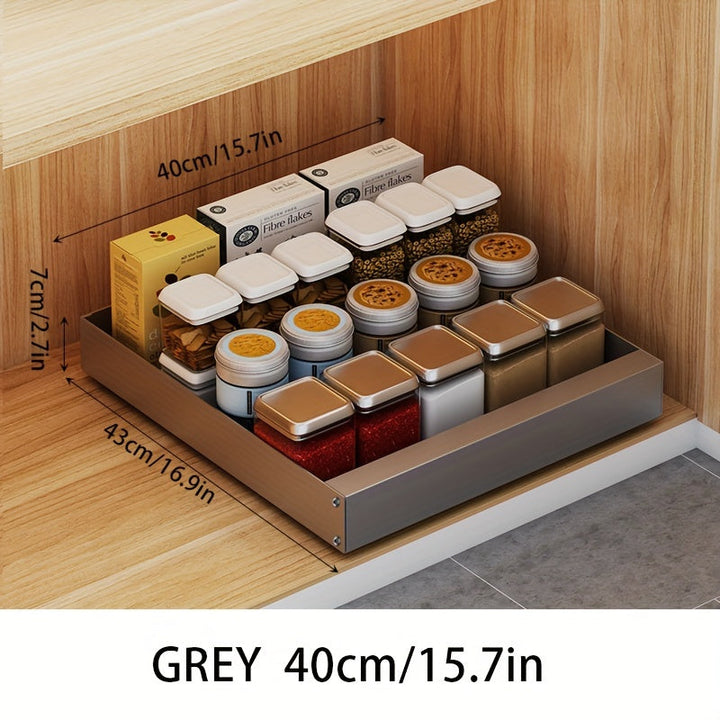 BowLift | Lina Pull-Out Kitchen Cabinet Organiser – Space-Saving Sliding Pantry Storage Rack