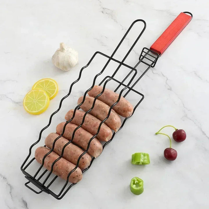 Grill Basket Stainless Steel BBQ Tool Barbecue Rack for Hot Dog | Bowlift