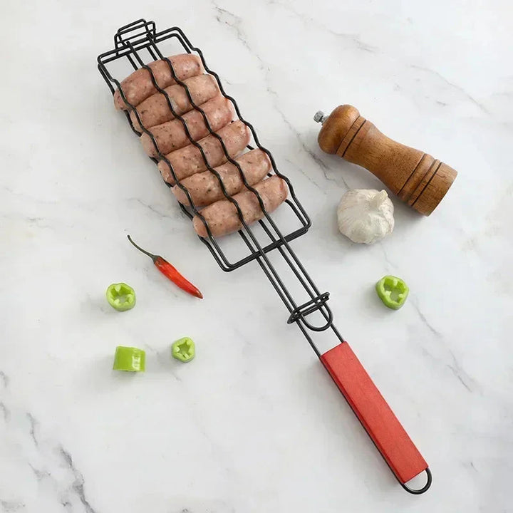 Grill Basket Stainless Steel BBQ Tool Barbecue Rack for Hot Dog | Bowlift