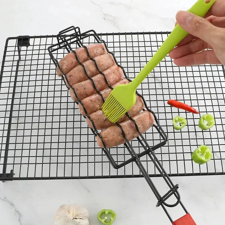 Grill Basket Stainless Steel BBQ Tool Barbecue Rack for Hot Dog | Bowlift