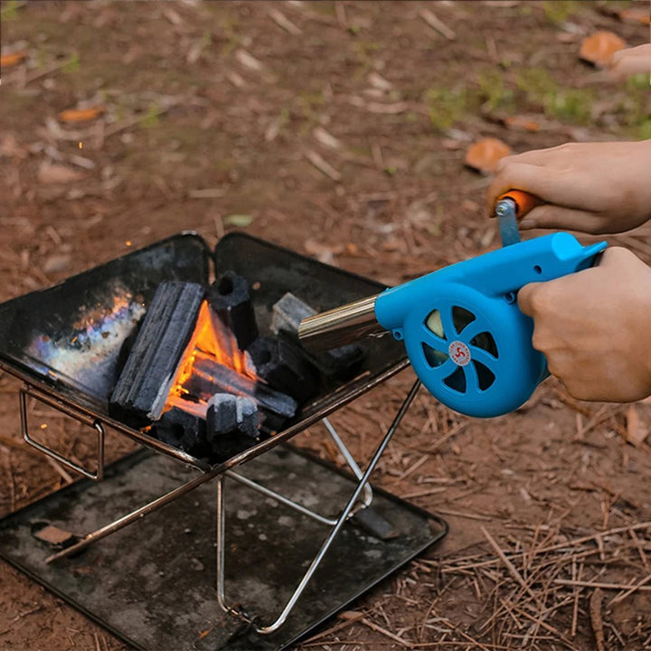 BowLift | GRILLBLOW – Portable Hand Crank BBQ Fan for Outdoor Cooking