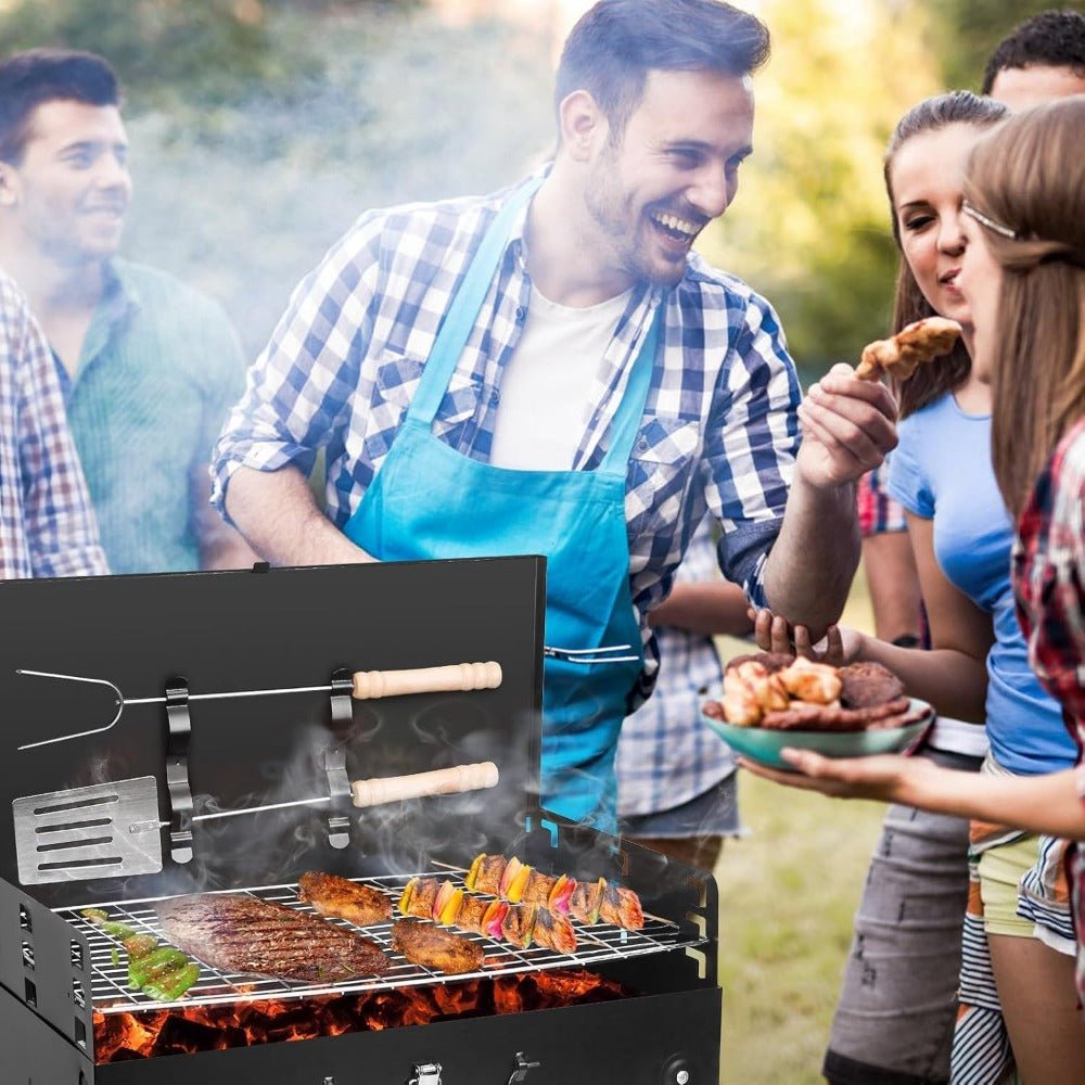 BowLift | Grillmate Fold – Foldable Steel Suitcase Grill for Garden, Camping & Outdoor BBQ