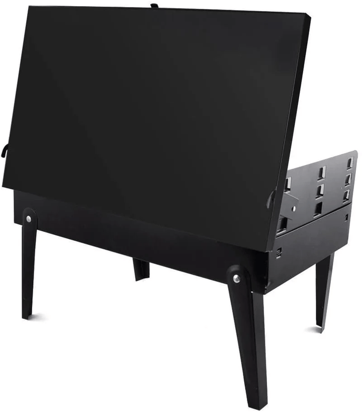 BowLift | Grillmate Fold – Foldable Steel Suitcase Grill for Garden, Camping & Outdoor BBQ