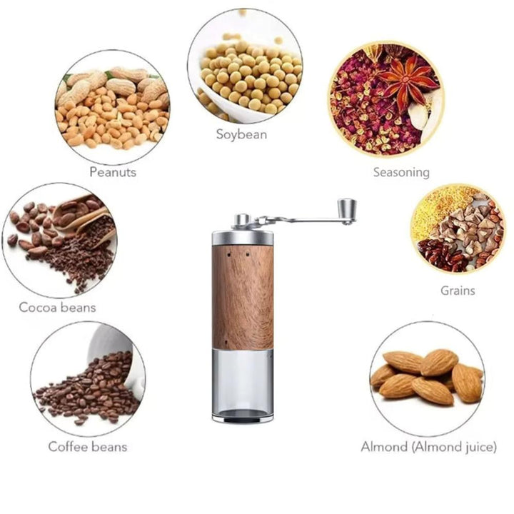 BowLift | GrindMate – Portable wooden coffee grinder for coffee and spices