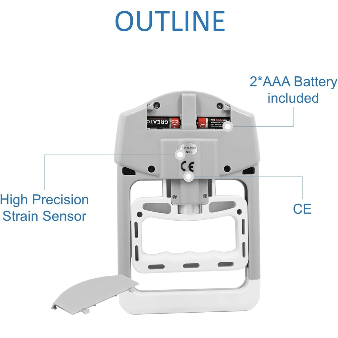 BowLift | HANDPOWER PRO – Digital Hand Dynamometer for Precise Grip Strength Measurement up to 90kg