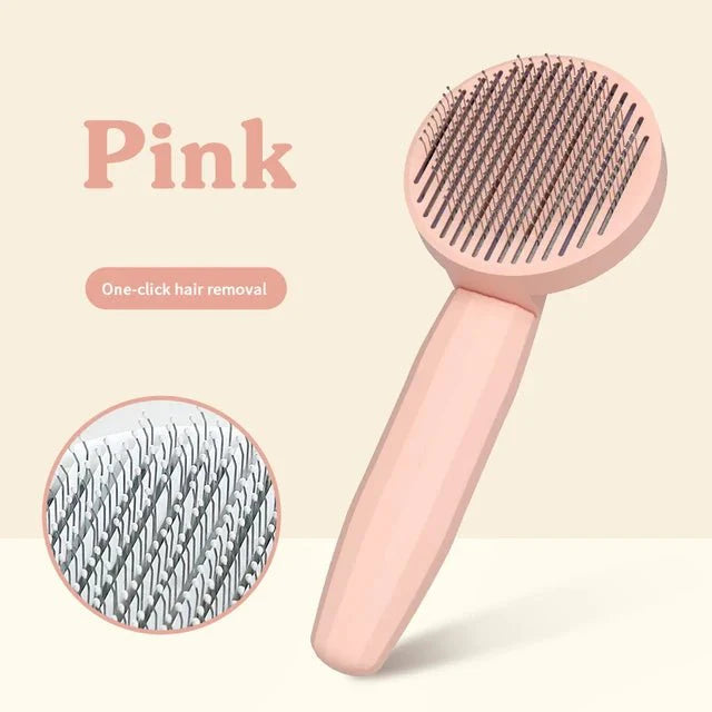 BowLift | GROOMCLICK – Self-Cleaning Cat Brush for Gentle Grooming & Less Shedding