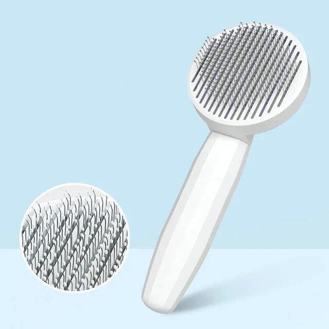 BowLift | GROOMCLICK – Self-Cleaning Cat Brush for Gentle Grooming & Less Shedding