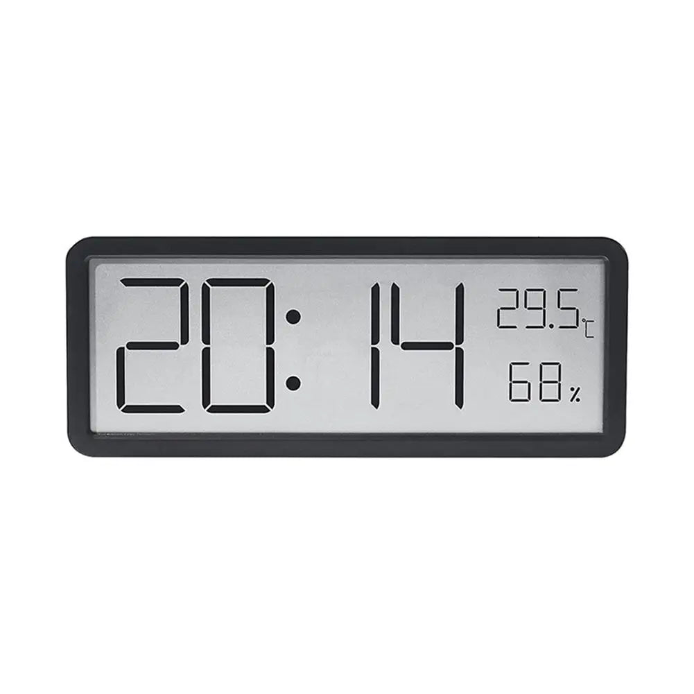 BowLift | Modern LED Wall Clock with Large Display and Thermometer
