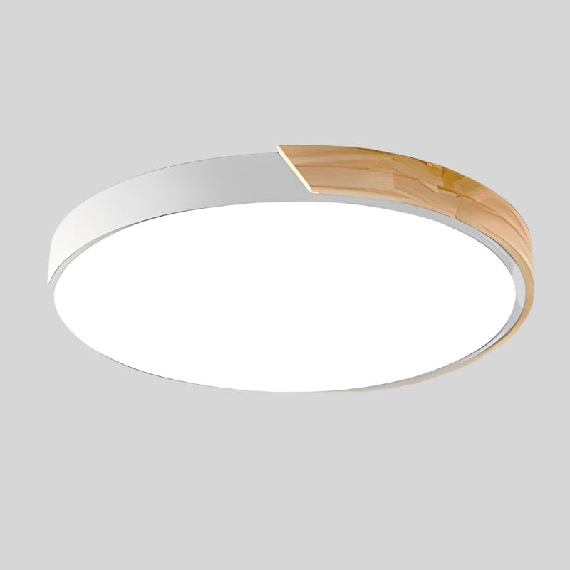 BowLift | Wood Macaroon Circular Ceiling Light