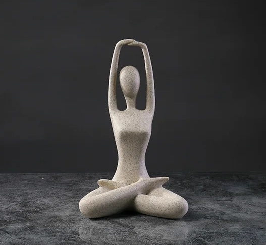 ZenJoy Woman in Yoga Figure – Modern Interior Decoration made of Resin | Bowlift