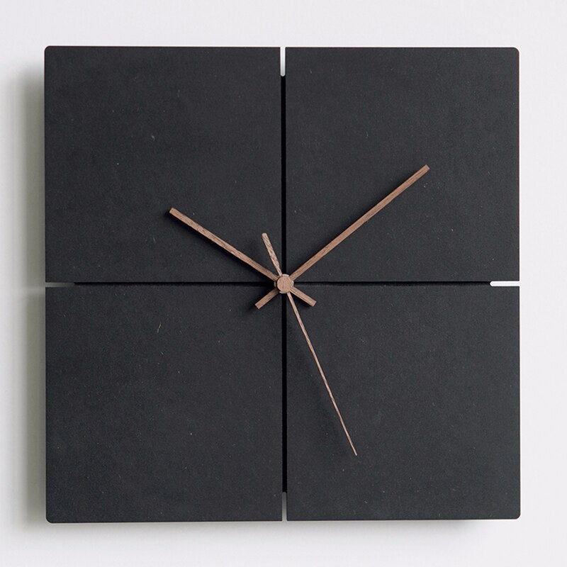 Minimalist Wall Clock 28 cm - Modern Design in Round and Square for Home and Office | Bowlift