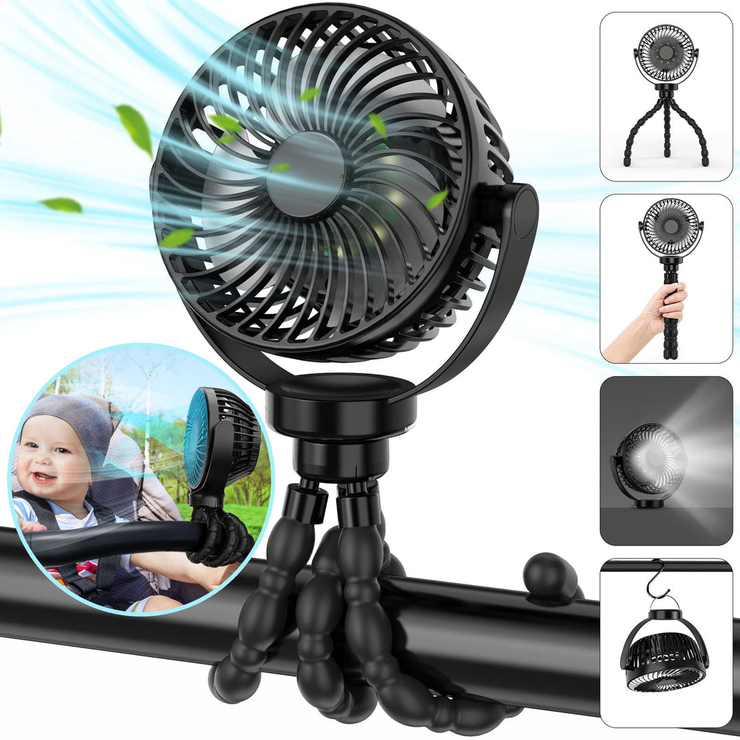 Portable Stroller Fan with 8000mAh Battery | Bowlift