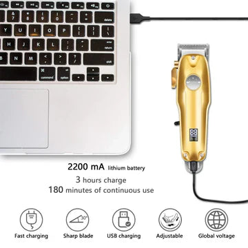 BowLift | Professional Hair Clippers for men gold Set | Gold Hair Clippers Cordless