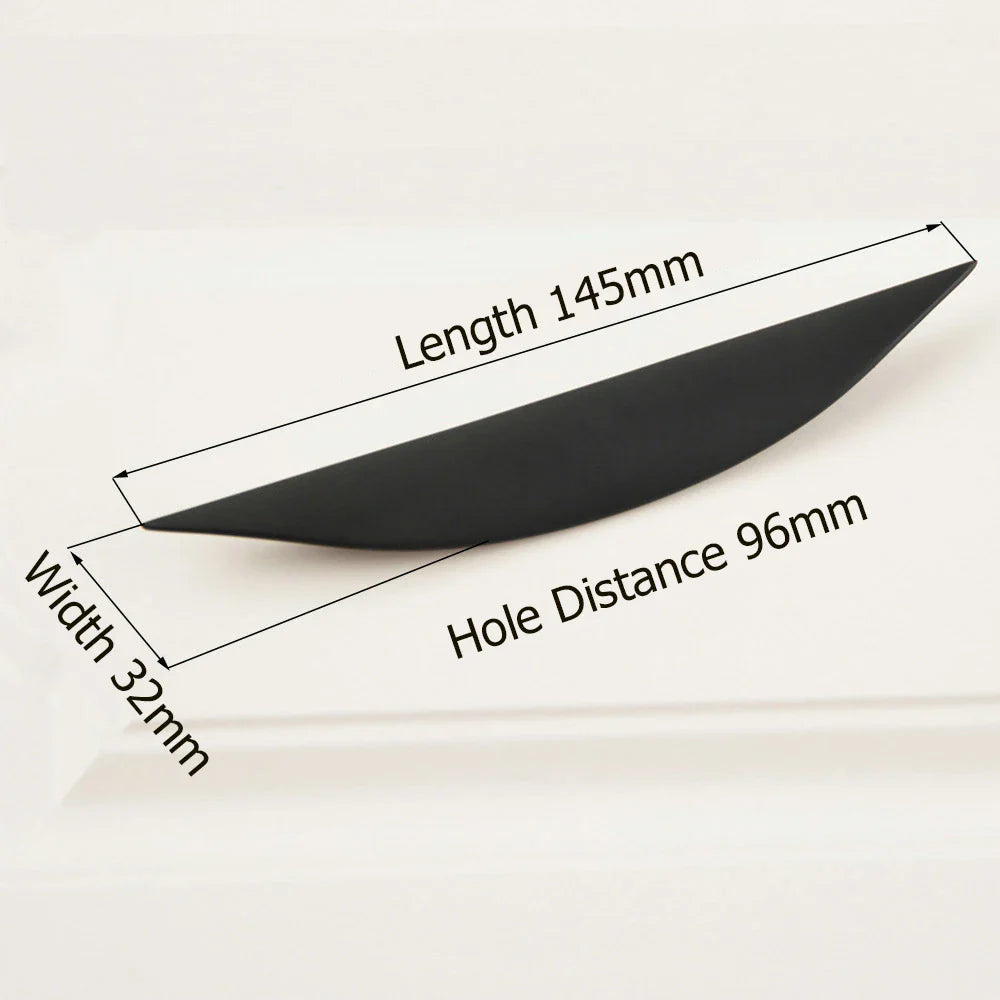 Half Moon Cupboard Door Pulls Kitchen Cabinet Handles and Drawer Knobs | Bowlift