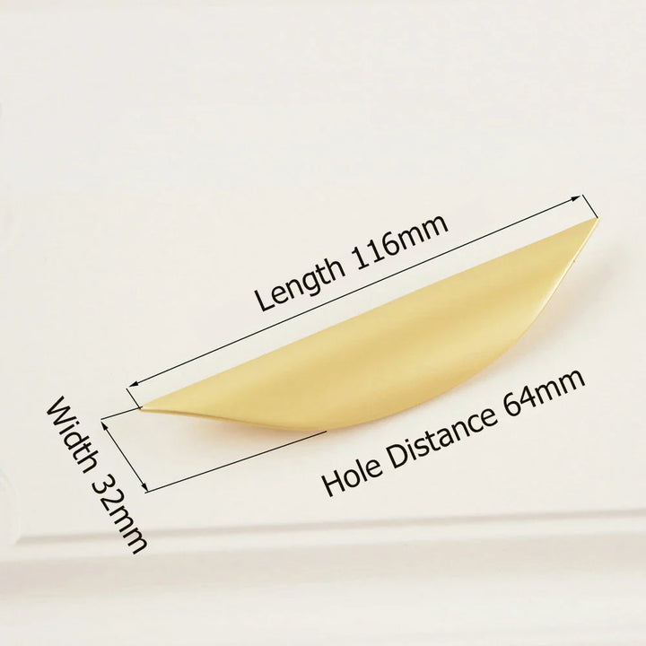 Half Moon Cupboard Door Pulls Kitchen Cabinet Handles and Drawer Knobs | Bowlift