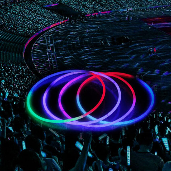 Glow Necklace Tri-color (50 pieces), 5 x 580 mm | Bowlift