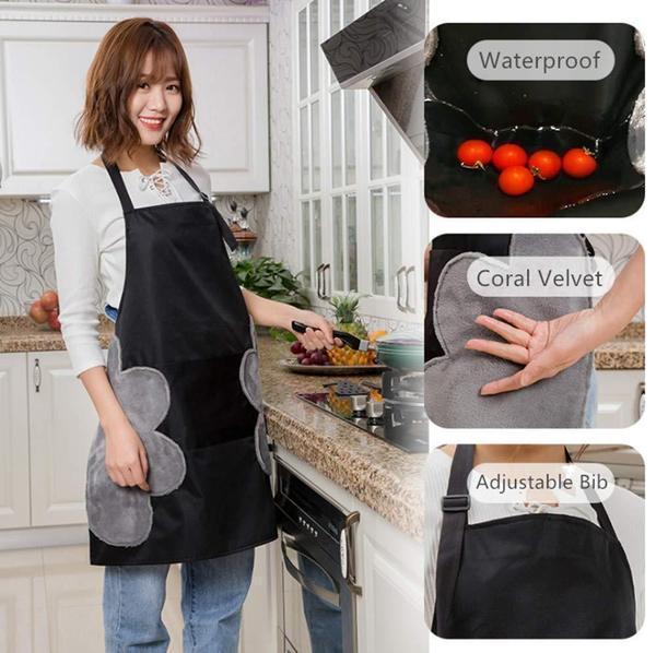 BowLift | Kitchen Apron with Hand Wipers