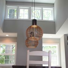 BowLift | Handcrafted Wooden Pendant Light - RustikAura