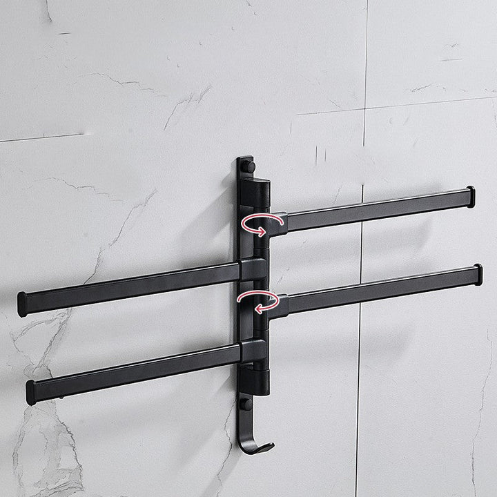 BowLift | Stylish Towelly Towel Rack - in Elegant Black Metal