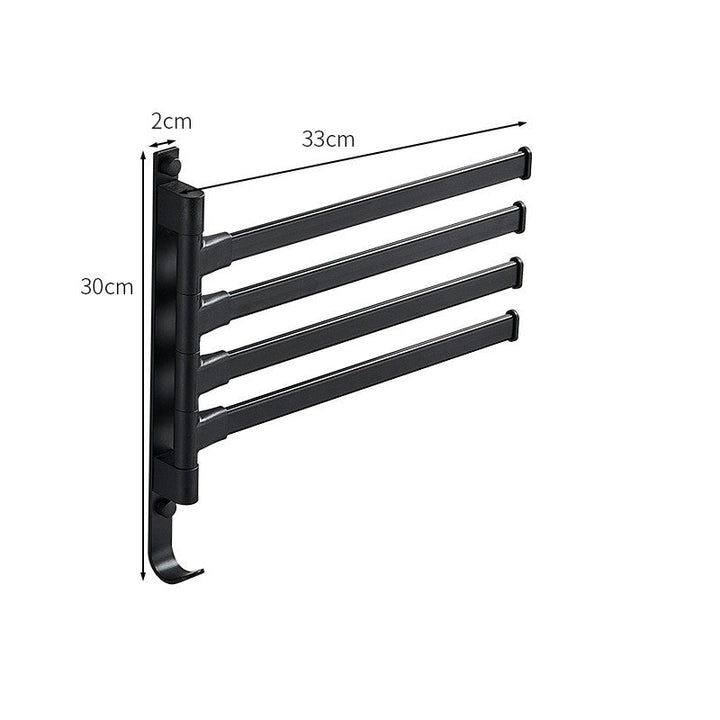 BowLift | Stylish Towelly Towel Rack - in Elegant Black Metal