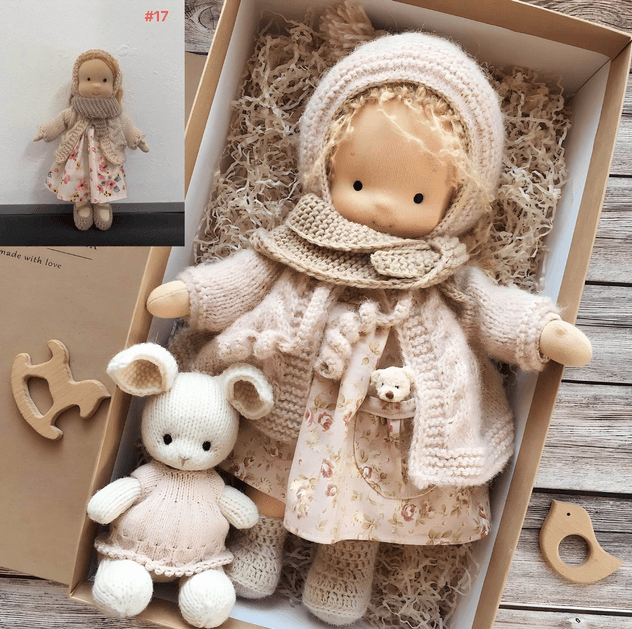 BowLift Poppi | Handcrafted Waldorf Cuddle Doll | Soft, Organic & Non-Toxic