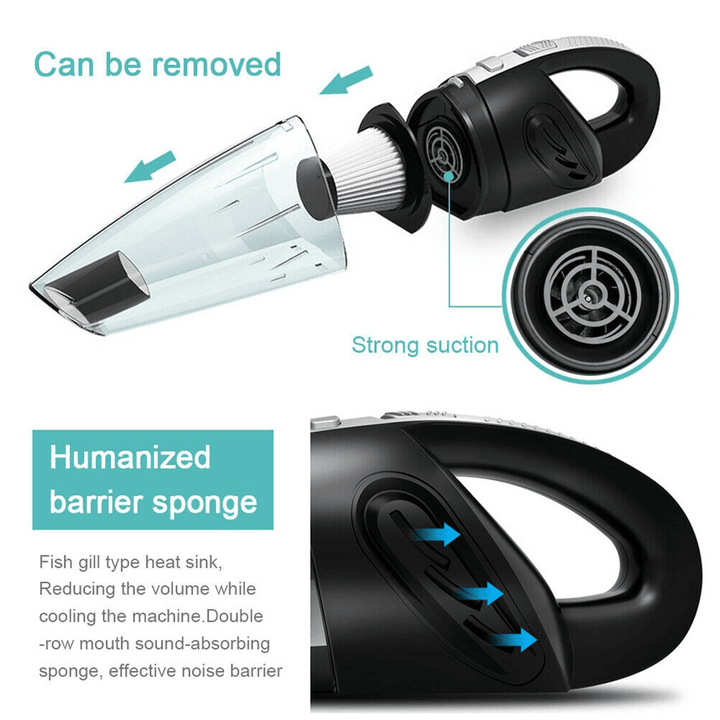 BowLift | Handheld Cordless Vacuum Cleaner for Car Desk Mini Hoover Small Powerful Halford Miniature Handheld Vacuum