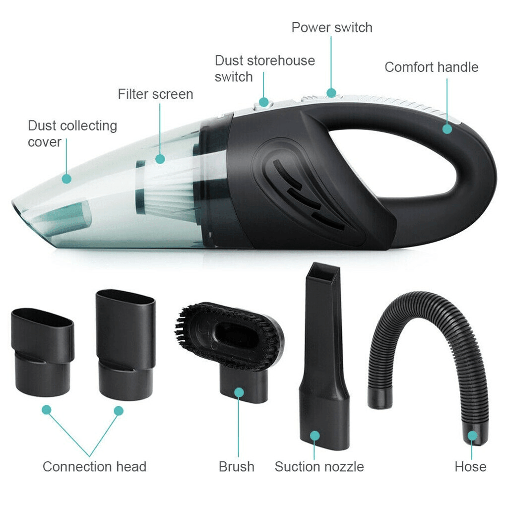BowLift | Handheld Cordless Vacuum Cleaner for Car Desk Mini Hoover Small Powerful Halford Miniature Handheld Vacuum