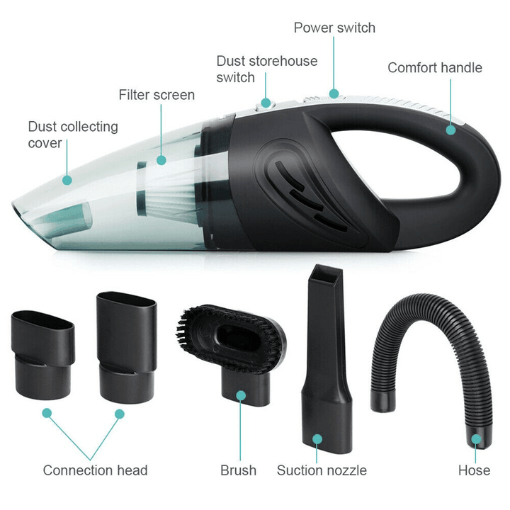 BowLift | Handheld Cordless Vacuum Cleaner for Car Desk Mini Hoover Small Powerful Halford Miniature Handheld Vacuum
