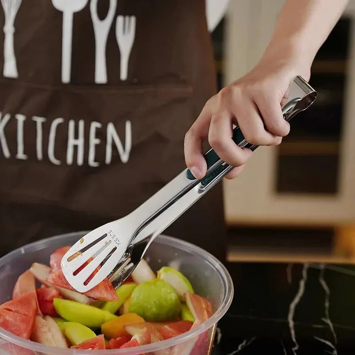 BowLift | HandyTongs – Non-slip stainless steel tongs for meat, salad & bread