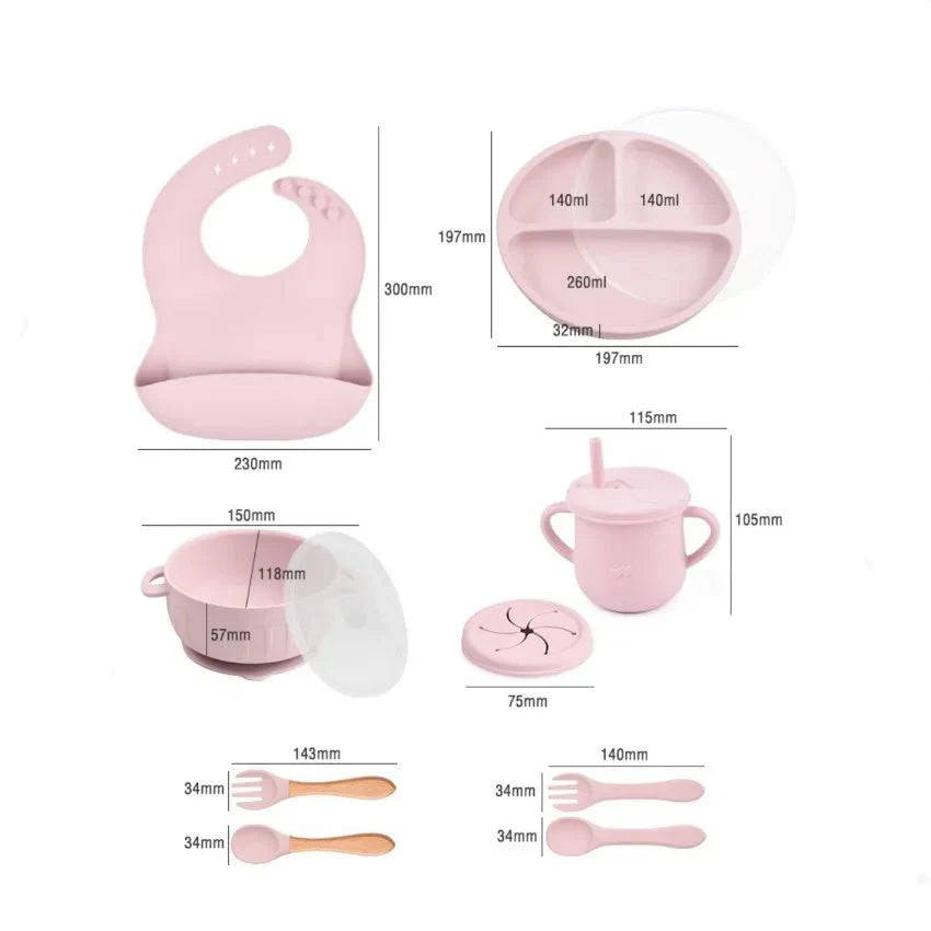 BowLift | Happymeal Set – Colorful silicone tableware for safe & independent eating