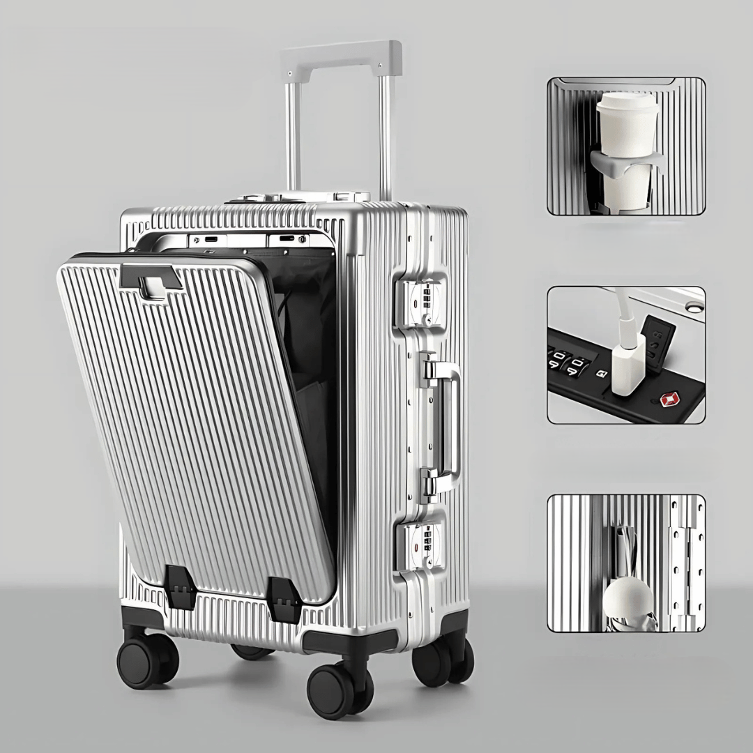 Hard-shell hand luggage suitcase – Manhattan Pro | Bowlift