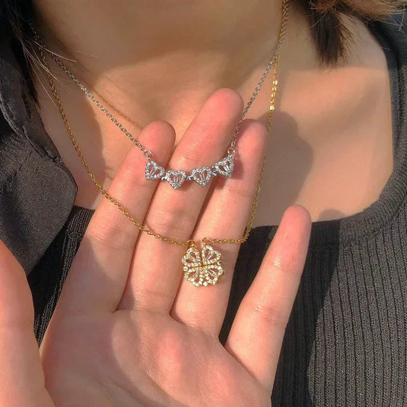 BowLift | Heart-shaped necklace with crystals