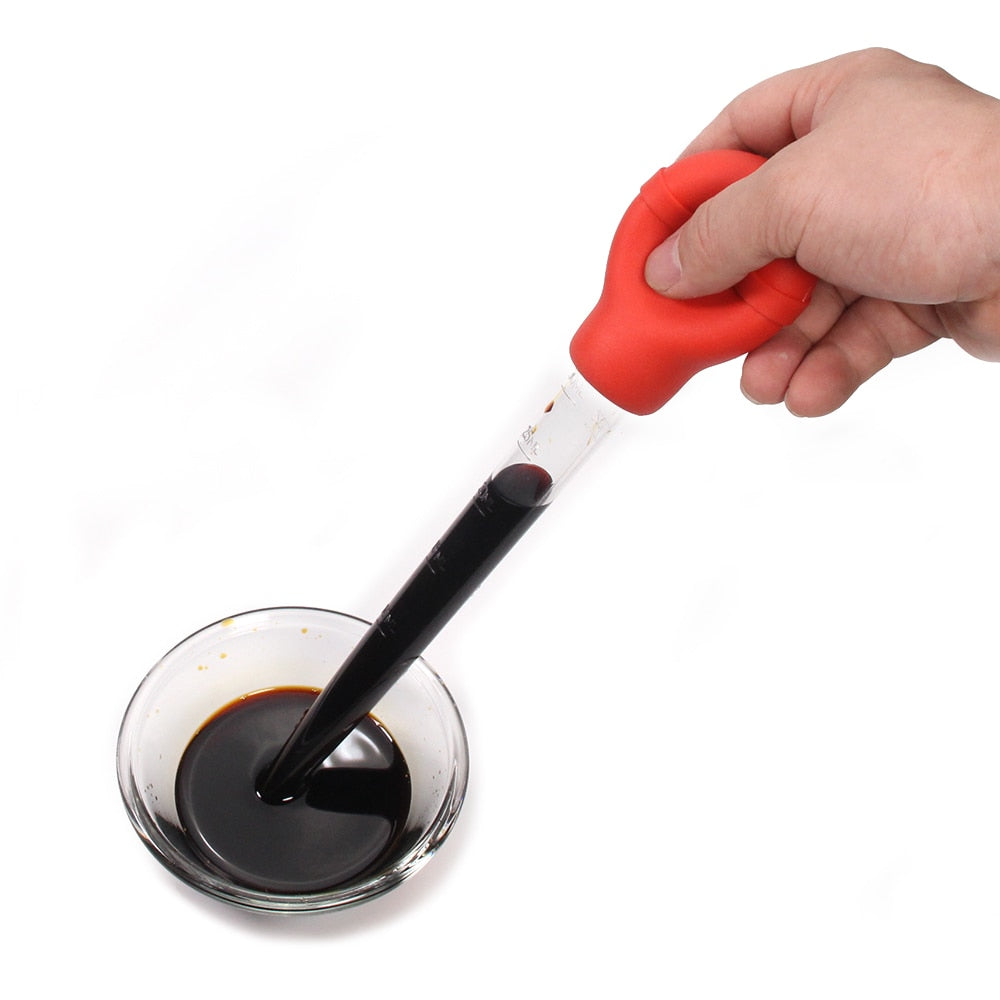 Heat Resistant Baster with Rubber Bulb Baster Tube with Measurement | Bowlift