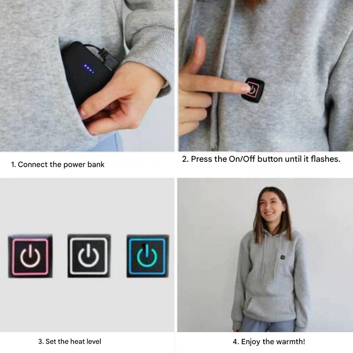 BowLift | HeatWear Hoodie – Innovative Heated Hoodie with Adjustable Temperature