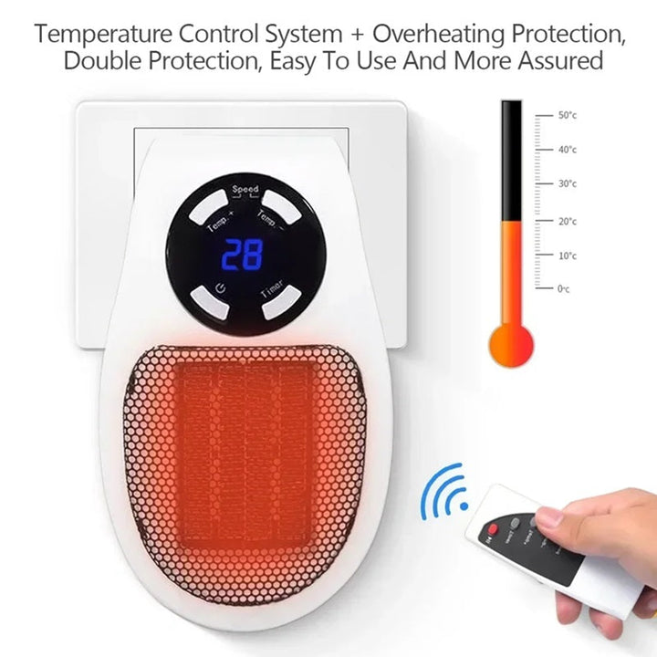 BowLift | Mini Portable Heater with LED Display and Smart Temperature Control