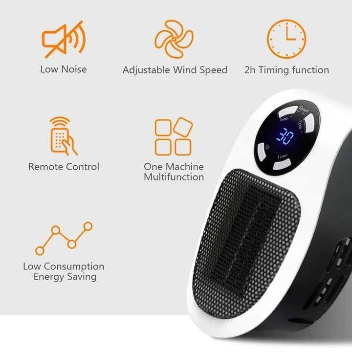 BowLift | Mini Portable Heater with LED Display and Smart Temperature Control