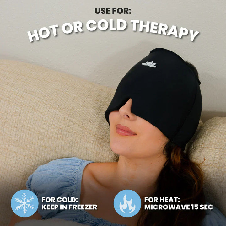 HeadRelax Warm-Cold Therapy Mask – Relieves Migraines & Headaches Immediately | Bowlift