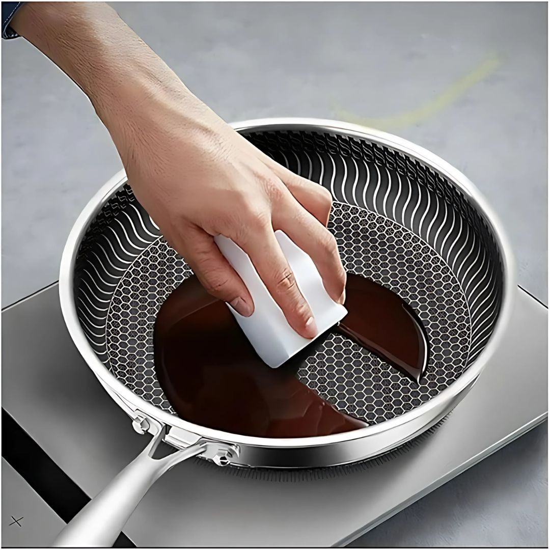 BowLift | PANFORGE – Stainless Steel Non-Stick Pan with Hexa Surface