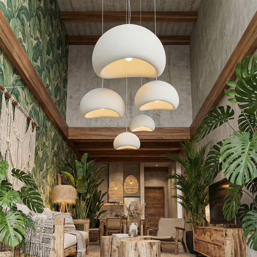 Wabi Sabi Pendant Light Bowlift